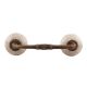 White Marble Ceramic Floral Bridge Handles 
